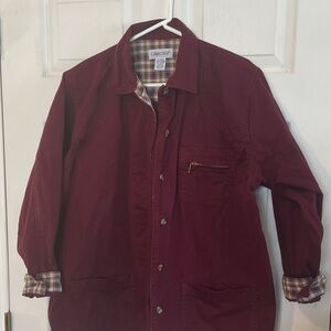 CabinCreek Size X-Large Maroon Button-Up Jacket